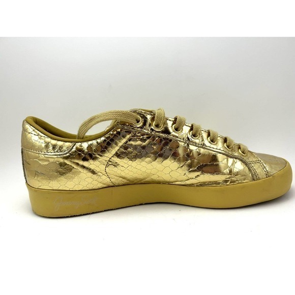 Adidas JS Rod Laver Jeremy Scott Gold Sneakers D65861 Men's 7.5 Snakeskin Shoes‎ - Picture 7 of 16